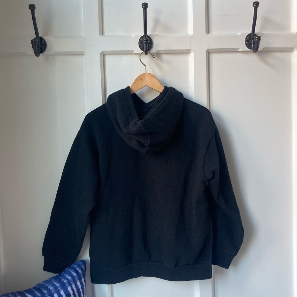 Everlane Black Cropped Hoodie - Picture 4 of 5